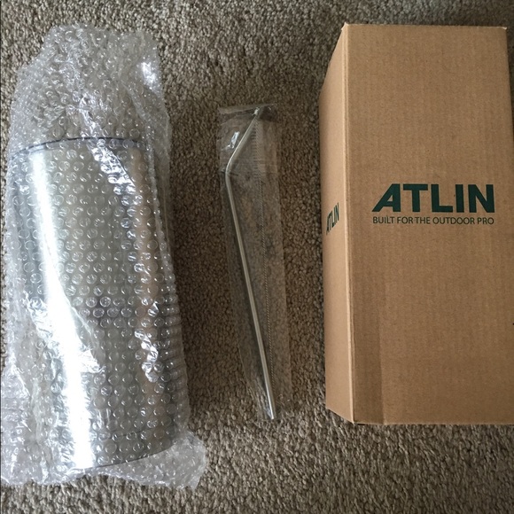 Aylin Stainless Steel mug with straw and cleaner - Picture 1 of 7